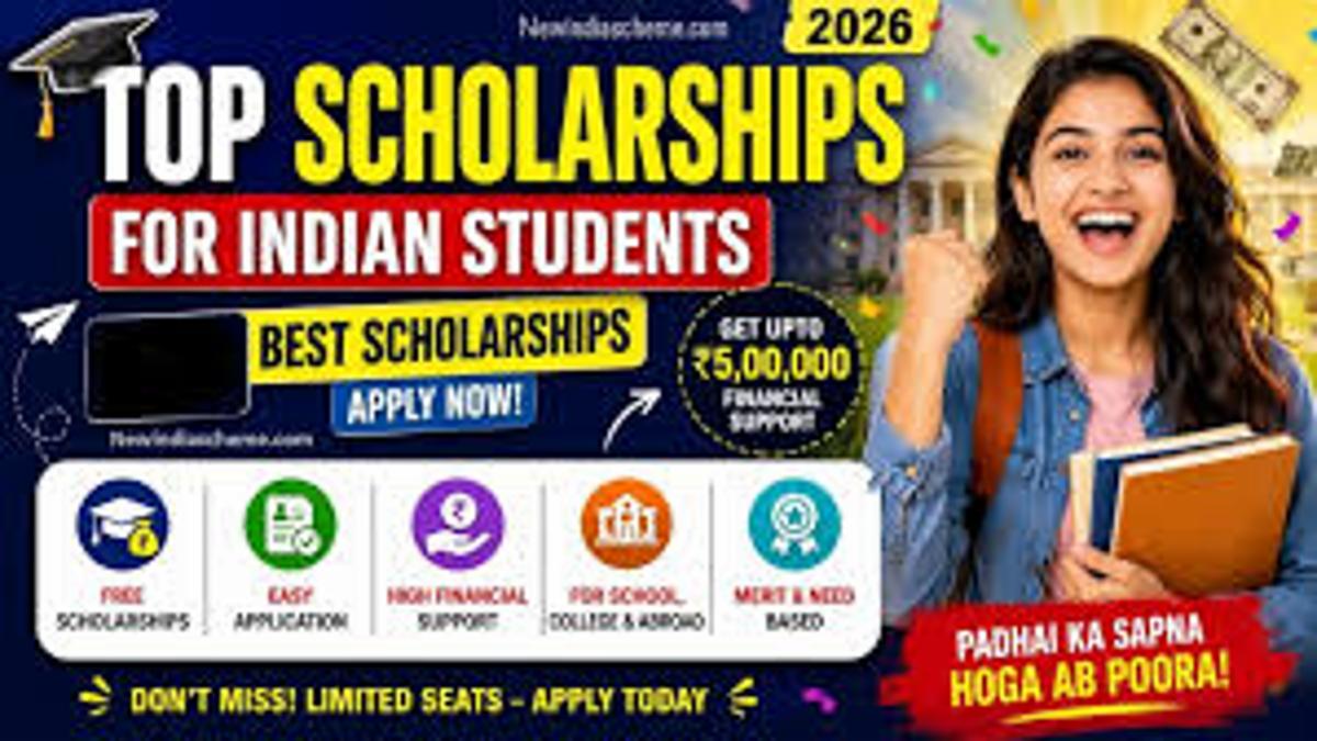 Scholarship 2026 India: ₹75,000 से ₹2 लाख तक — Top 8 Government Scholarships